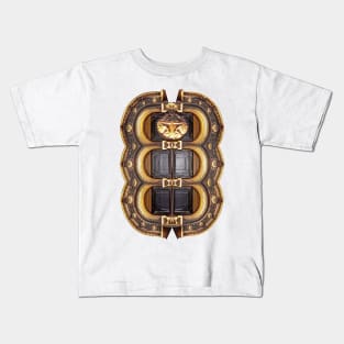 Leather and Gold buckle and belt Kids T-Shirt